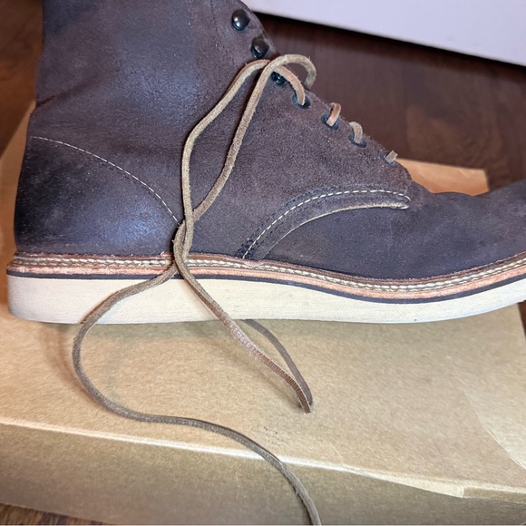 Red Wing Shoes Dark Brown Suede Men's Boots Size 10.5 - Picture 8 of 13
